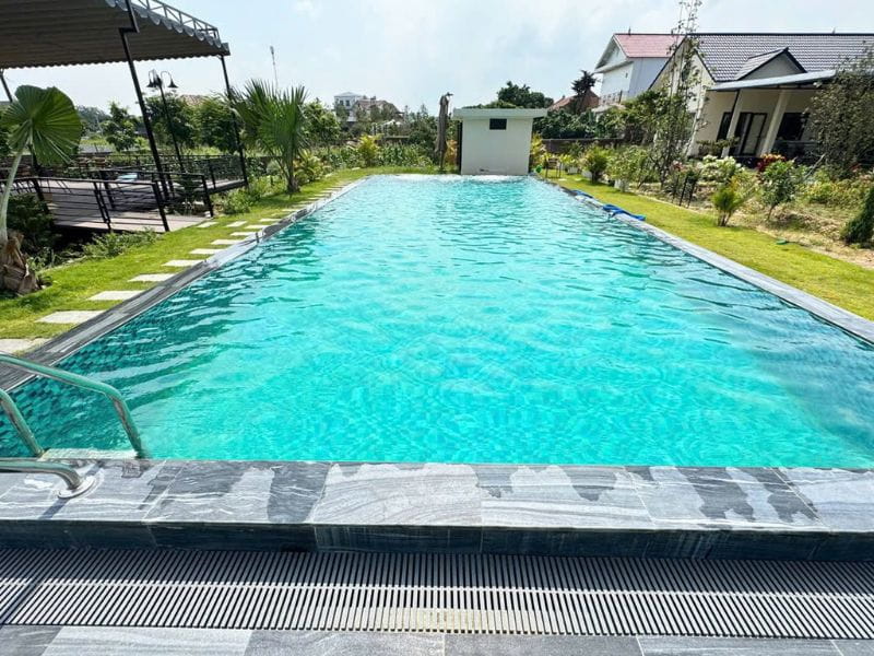 Hafuco bàn giao công trình lắp đặt thiết bị bể bơi tại xã Lương Tài