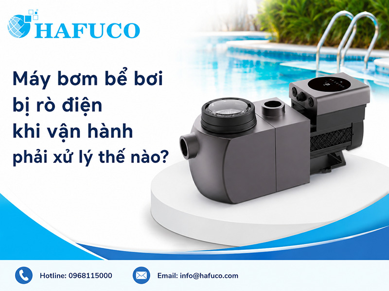 Máy bơm bể bơi bị rò điện khi vận hành phải xử lý thế nào?