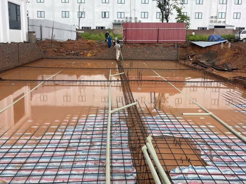 Hafuco thi công công trình bể bơi cho anh Huynh, Bắc Giang