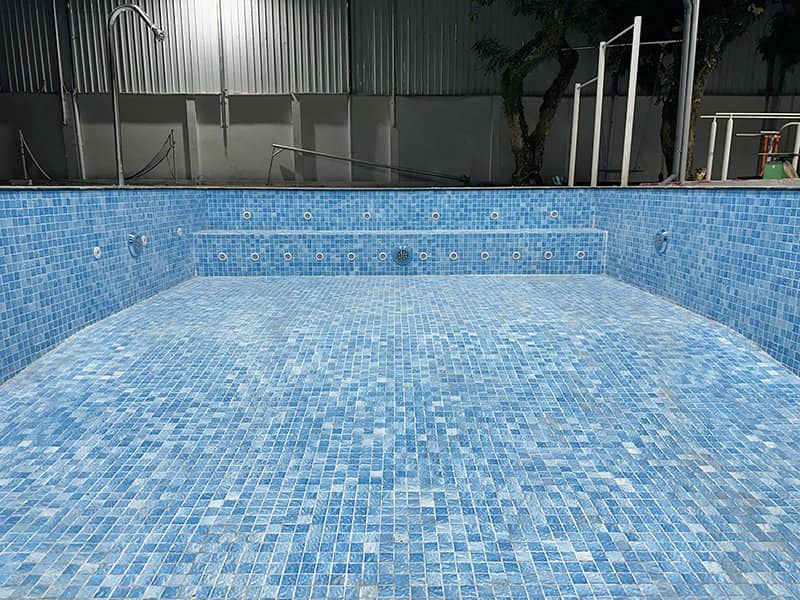 Hafuco bàn hoàn thiện trình thi công bể bơi tại xã Tân Cương, Thái Nguyên