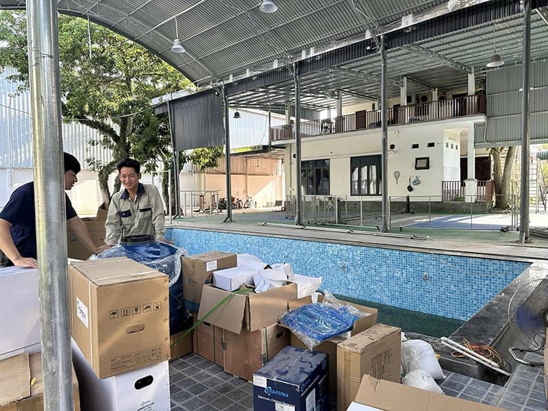 Hafuco hoàn thiện công trình bể bơi tại xã Quang Kim, Lào Cai