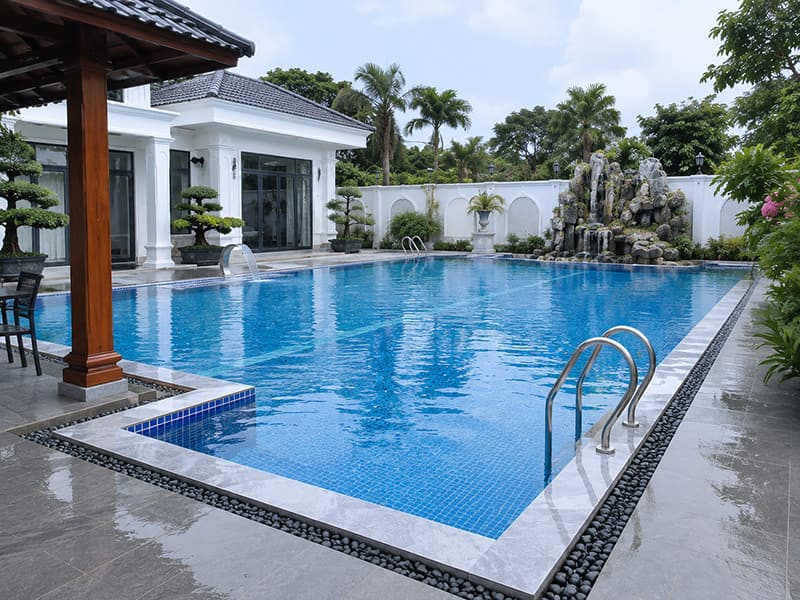 Hafuco hoàn thiện công trình bể bơi tại xã Minh Sơn, Thanh Hóa