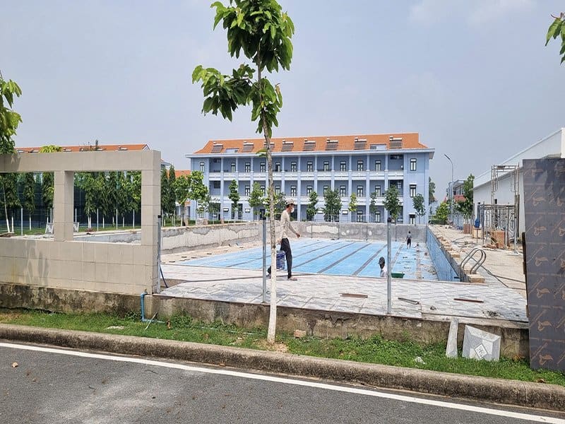 Hafuco bàn giao công trình bể bơi trường học tại xã Tiên Lữ, Hưng Yên 