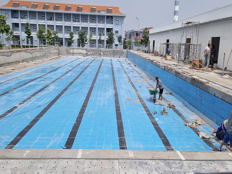 Hafuco bàn giao công trình bể bơi trường học tại xã Tiên Lữ, Hưng Yên 