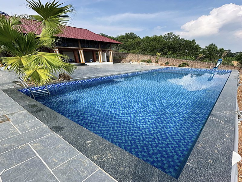 Hafuco bàn giao công trình thi công bể bơi tại xã Nam Cường, Lào Cai