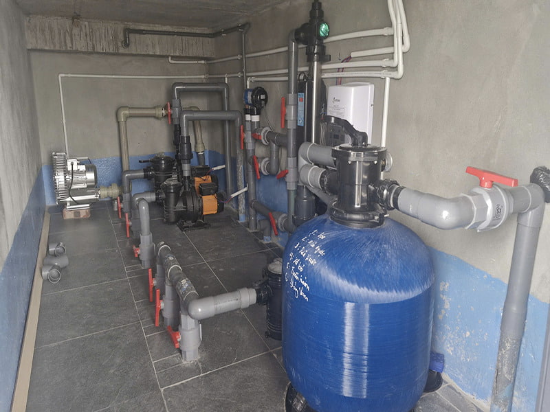Hafuco thi công và lắp đặt thiết bị bể bơi tại phường Phú Thượng, Hà Nội