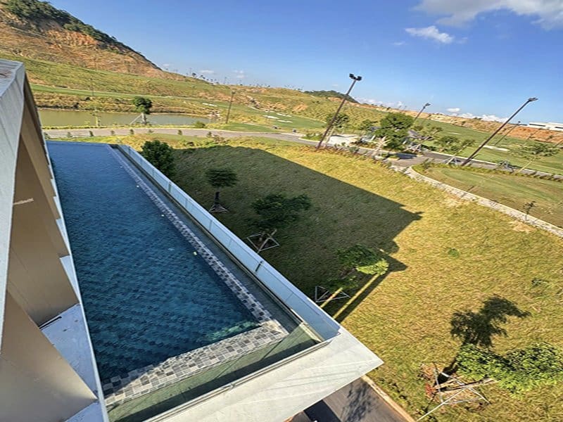 Hafuco hoàn thiện công trình thi công bể bơi resort tại xã Bắc Hà, Lào Cai