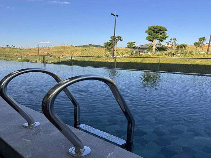 Hafuco hoàn thiện công trình thi công bể bơi resort tại xã Bắc Hà, Lào Cai